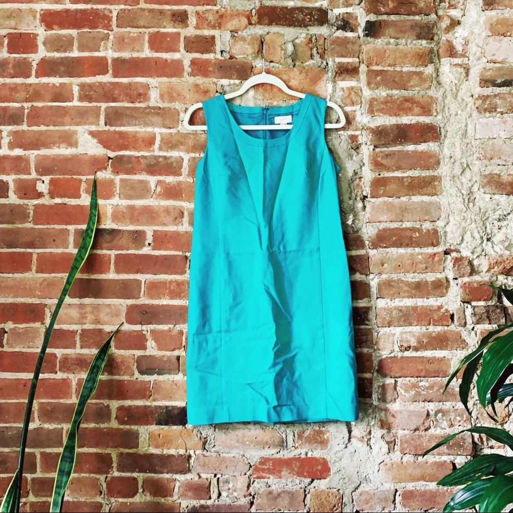 Ann Taylor LOFT Green Shift Dress